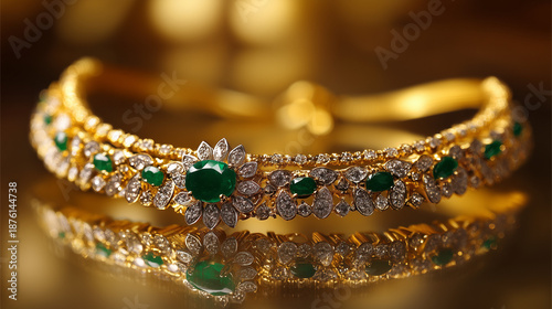 Shop emerald diamond gold bangle bracelet jewelry online for women luxury wedding bridal collection