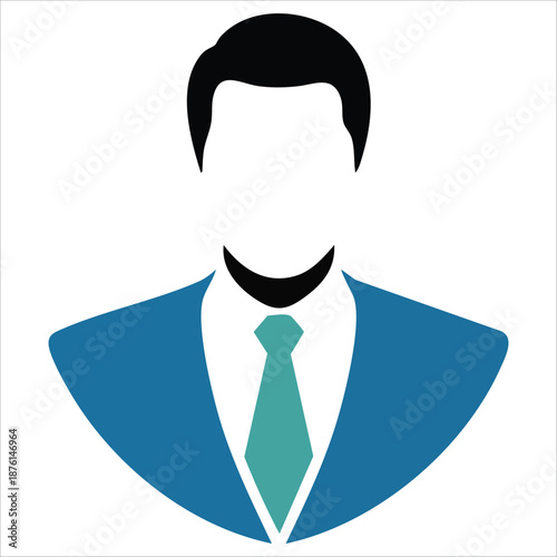 Avatar social media profile icon vector illustration isolated on white background