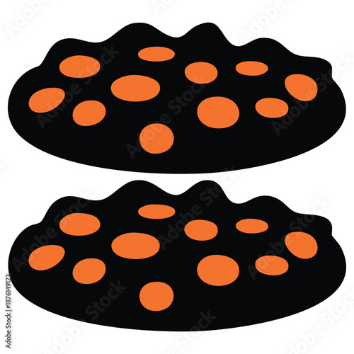 Isolated vector illustration on white background dessert cookie icon sweet treat graphic