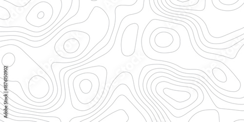 Abstract topographic wavy patterns design. seamless flowing curve lines on white background. minimal contour line art pattern. terrain lines background. elevation contour map inspired vector design.