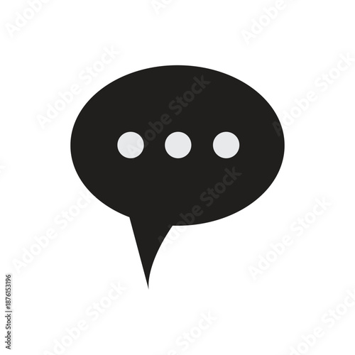 bubble chat   logo icon ilustration flat