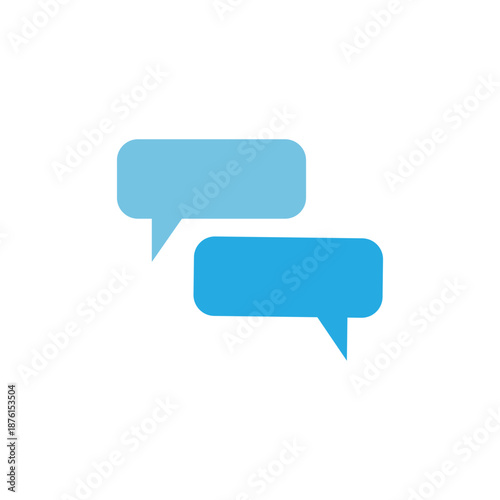 bubble chat   logo icon ilustration flat