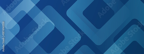 Design with blue overlapping shapes, great for web banners and modern backgrounds in presentations, websites, and social media posts.