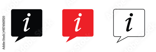 Information icon symbol. Information sign. Info Sign Icon. Info icon Simple outline vector logo.  Info Point Icon Black. Help Logo. Info simple set vector. Vector illustration EPS 10 .