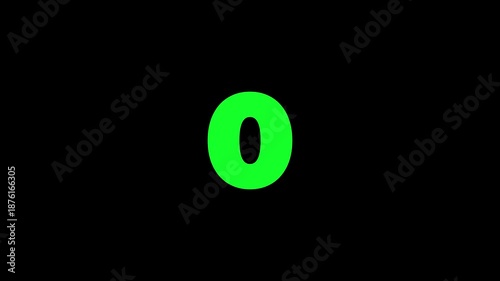 5 ,4 ,3, 2, 1 minutes countdown timer animation