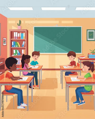 teacher in classroom