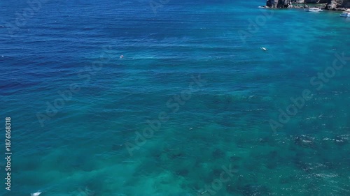 Wallpaper Mural Apo Island from above. Cinematic footage of the best diving spot in the Philippines.  Torontodigital.ca