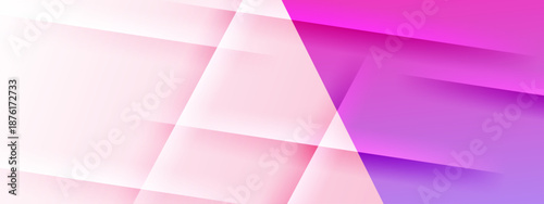 Abstract geometric design in pink and purple, suitable for backgrounds, wallpapers, and modern graphic projects needing a splash of color.