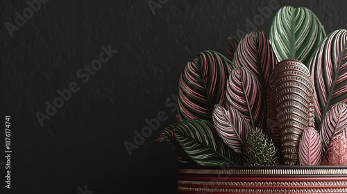 Sichuan bodhi autumn close-up: unique vein patterns, foliage bokeh 8K for eco wallpaper or culture banner