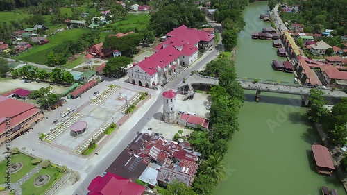 Wallpaper Mural Lombok River, Bohol. Cinematic footage taken with a drone from the famous Lombok River.  Torontodigital.ca