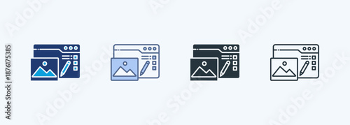 Web Design  Multiple Style Icon Collection