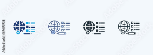 Domain Registration  Multiple Style Icon Collection