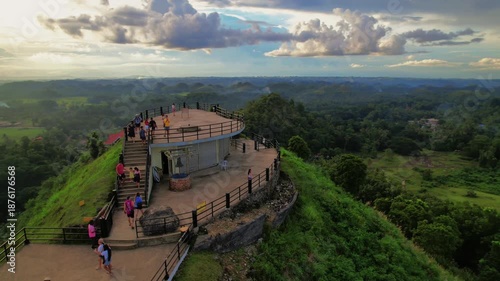Wallpaper Mural Chocolate Hills, Bohol, Philippines. Cinematic footage taken with a drone from the Unesco site. Torontodigital.ca