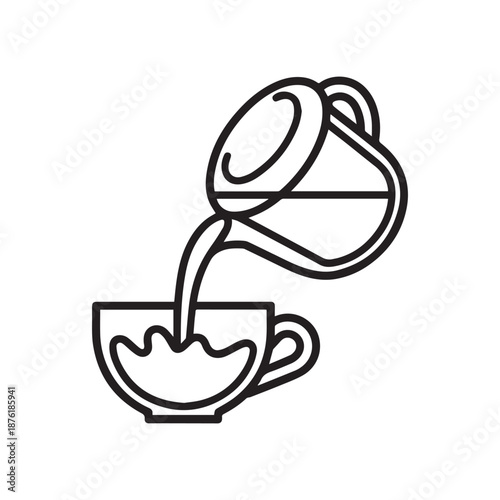 Warm Cup of Tea Vector Illustration with Steam and Cozy Cafe Atmosphere for Food and Beverage Branding