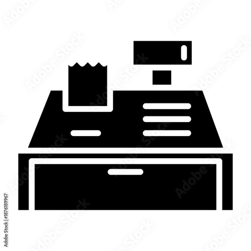 Cashier machine icon