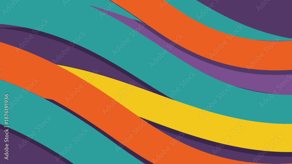 Obraz premium Abstract Wavy Stripes Background