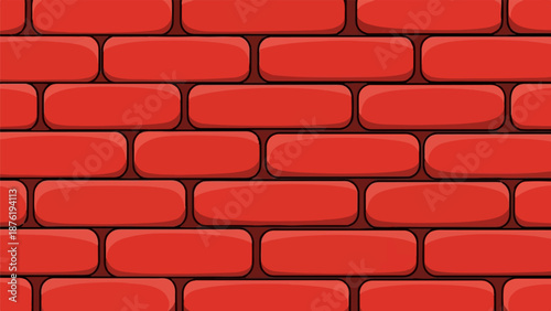 Red brick wall pattern with dark mortar lines and subtle shading