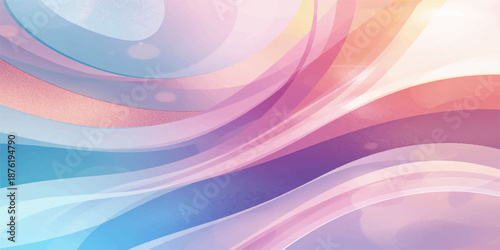 Abstract Wave of Colors: A mesmerizing tapestry of flowing lines, vibrant hues, and delicate gradients, evoking a sense of tranquility and artistic beauty.