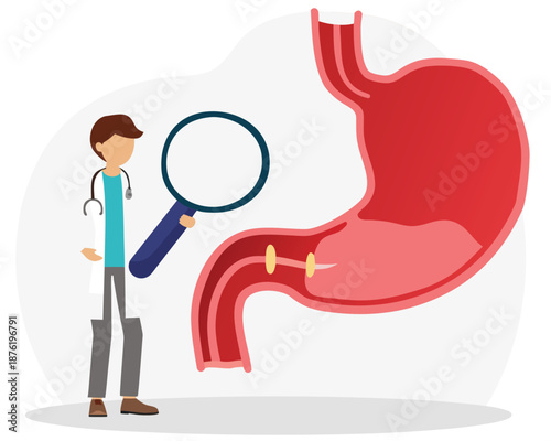 Health and medicine.Protect stomach.Stomach disease. 