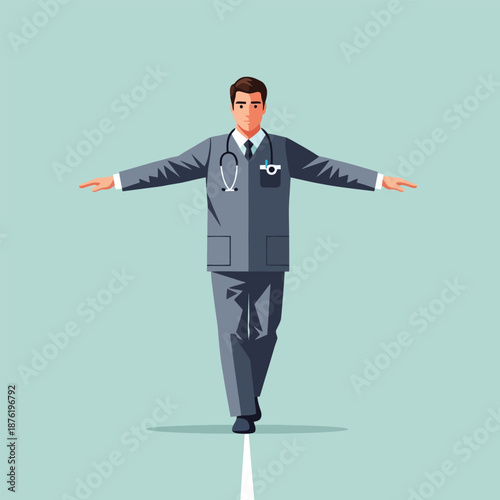 Healthcare Professional Walking a Thin Line