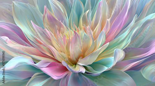 Vibrant Pastel Floral Abstract
