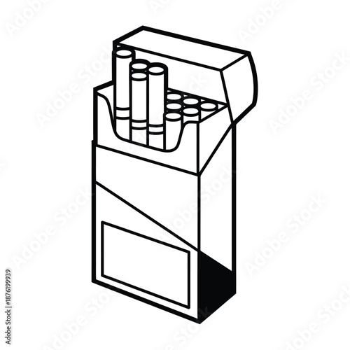a pack of cigarettes with some sticks sticking out