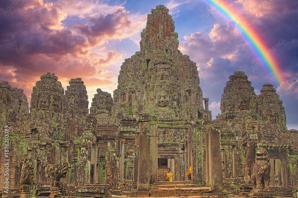 Naklejka premium アンコール・トム（カンボジア）