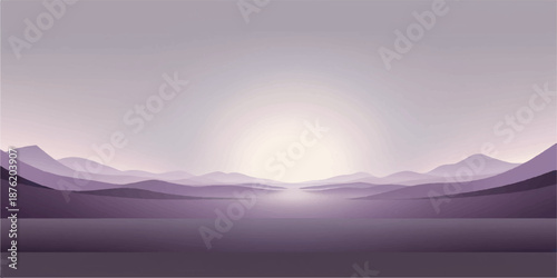 A breathtaking mountain landscape at sunrise reveals a mist-covered valley and forest under a glowing sky as clouds drift over the peaks during a peaceful morning in nature