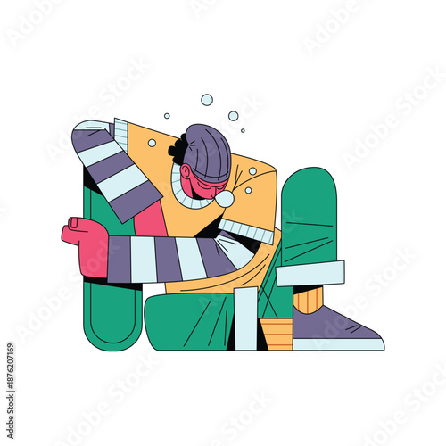 Skater Sitting Rest Pose