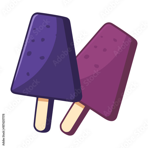 sweet ice cream summer holiday flat color vector illustration template design