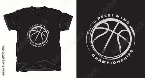 Different wins basketball graphic vector art t-shirt design print template
