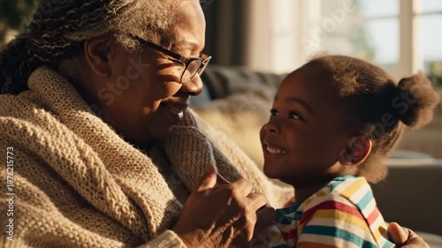 Loving Grandmother Holding Grandchild's Hand with Affection
