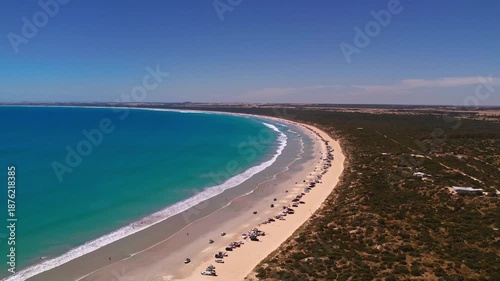 Aerial View of Long Beach, Robe, South Australia