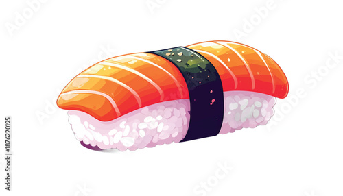 Salmon Nigiri Sushi - A Delicious Japanese Delicacy.