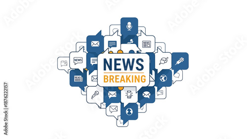 Breaking News Social Media Icons