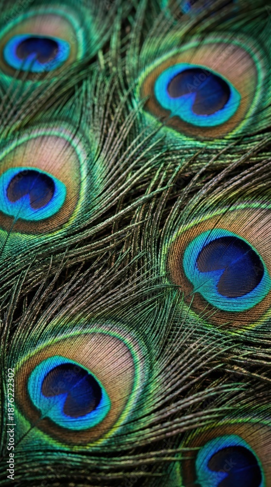 Obraz premium Thaipusam background with peacock feathers.