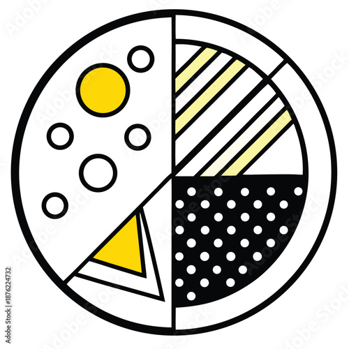vector illustration of a slice of pizza