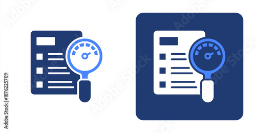 -Regulatory Glyph Color  Two-tone color and contrasting background icon illustration