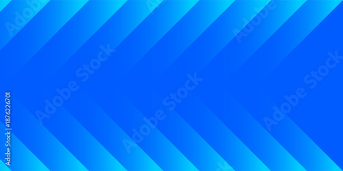 Quadro su tela Abstract Blue Geometric Background with Dynamic Triangle Shapes and Smooth Gradi