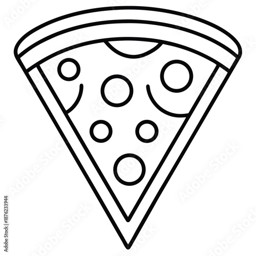 vector illustration of pizza