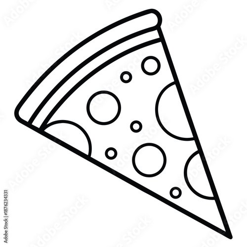vector illustration of pizza