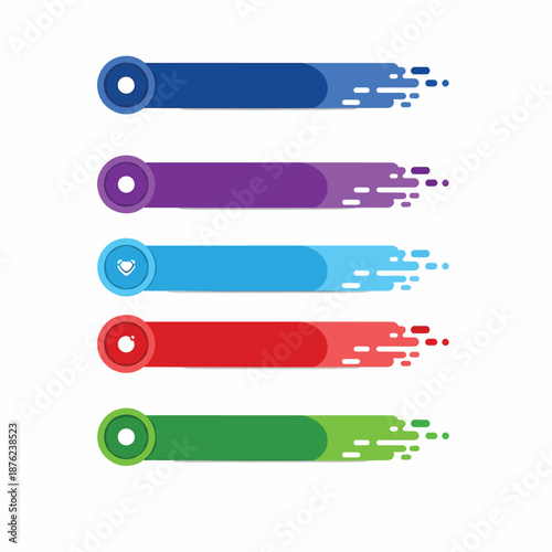 Colorful Sale and Discount Ribbon Banners Set