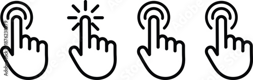 Click Here Hand Cursor Icons