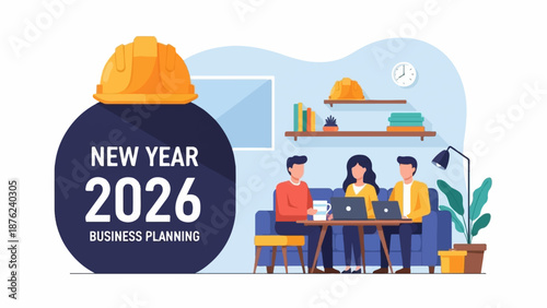 Team plans for New Year 2026 with focus on business growth and strategy