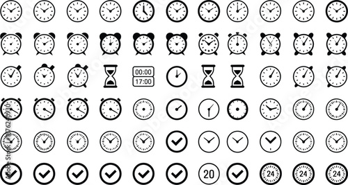 Various Clock and Watch Icons