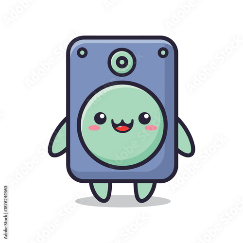 Cartoon Speaker Character Illustration