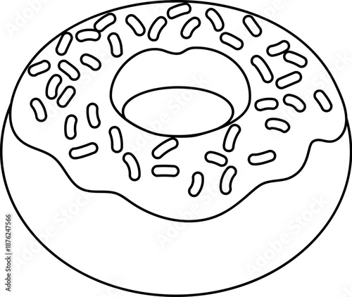 Illustration of pink froste...