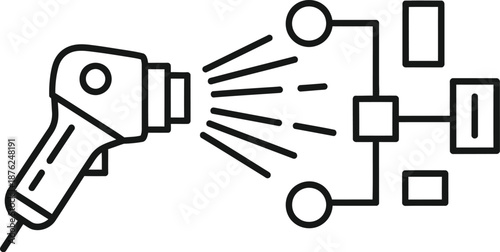 Minimalist Line Art Portrait of a Woman Styled with Elegant Fashion Elements for Modern Beauty and Lifestyle Branding