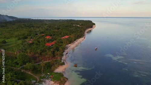 Wallpaper Mural Cinematic footage taken with a drone from a little town in the Philippines  Torontodigital.ca
