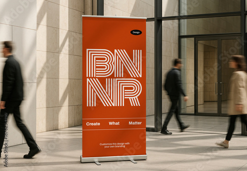 Modern Office Banner Mockup Design PSD